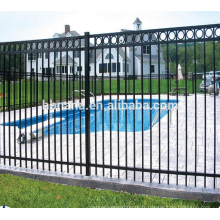 Clôture de jardin en acier galvanisé/panneau de clôture en métal avec 3 rails